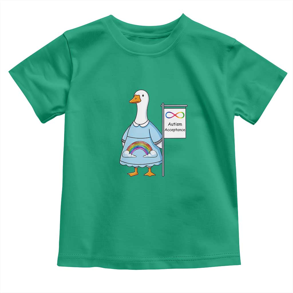 Autism Acceptance Toddler T Shirt Neurodivergent Awareness Silly Goose Support