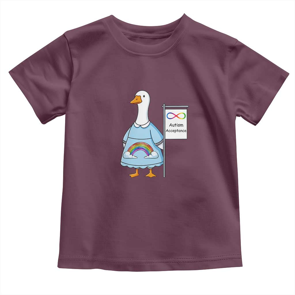 Autism Acceptance Toddler T Shirt Neurodivergent Awareness Silly Goose Support