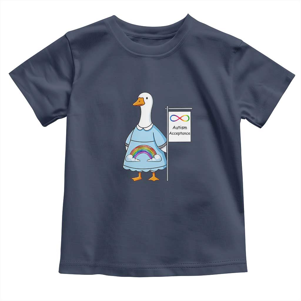 Autism Acceptance Toddler T Shirt Neurodivergent Awareness Silly Goose Support