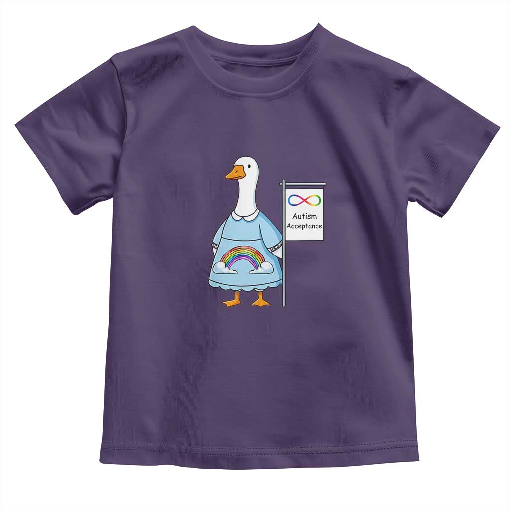 Autism Acceptance Toddler T Shirt Neurodivergent Awareness Silly Goose Support