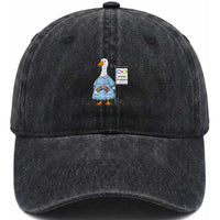 Autism Acceptance Washed Cotton Baseball Cap Neurodivergent Awareness Silly Goose Support