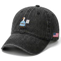 Autism Acceptance Washed Cotton Baseball Cap Neurodivergent Awareness Silly Goose Support