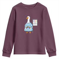 Autism Acceptance Youth Sweatshirt Neurodivergent Awareness Silly Goose Support