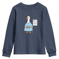 Autism Acceptance Youth Sweatshirt Neurodivergent Awareness Silly Goose Support