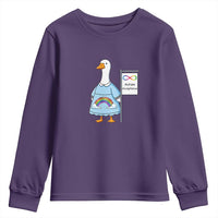 Autism Acceptance Youth Sweatshirt Neurodivergent Awareness Silly Goose Support