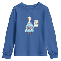 Autism Acceptance Youth Sweatshirt Neurodivergent Awareness Silly Goose Support