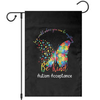 Autism Acceptance Garden Flag In A World Where You Can Be Anything Be Kind Butterfly Puzzle
