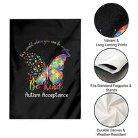 Autism Acceptance Garden Flag In A World Where You Can Be Anything Be Kind Butterfly Puzzle