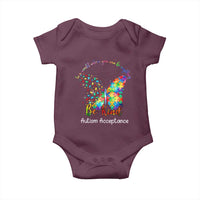 Autism Acceptance Baby Onesie In A World Where You Can Be Anything Be Kind Butterfly Puzzle