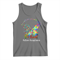 Autism Acceptance Tank Top In A World Where You Can Be Anything Be Kind Butterfly Puzzle