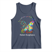 Autism Acceptance Tank Top In A World Where You Can Be Anything Be Kind Butterfly Puzzle