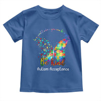 Autism Acceptance Toddler T Shirt In A World Where You Can Be Anything Be Kind Butterfly Puzzle
