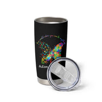 Autism Acceptance Tumbler Cup In A World Where You Can Be Anything Be Kind Butterfly Puzzle