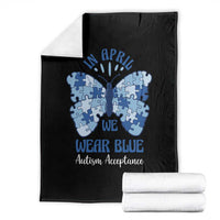 Autism Acceptance Throw Blanket In April We Wear Blue Special Education Teacher