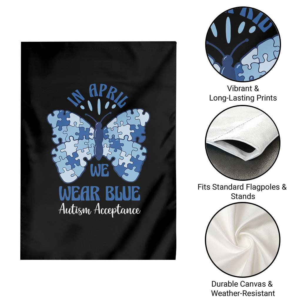 Autism Acceptance Garden Flag In April We Wear Blue Special Education Teacher