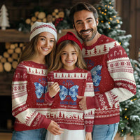 Autism Acceptance Ugly Christmas Sweater In April We Wear Blue Special Education Teacher