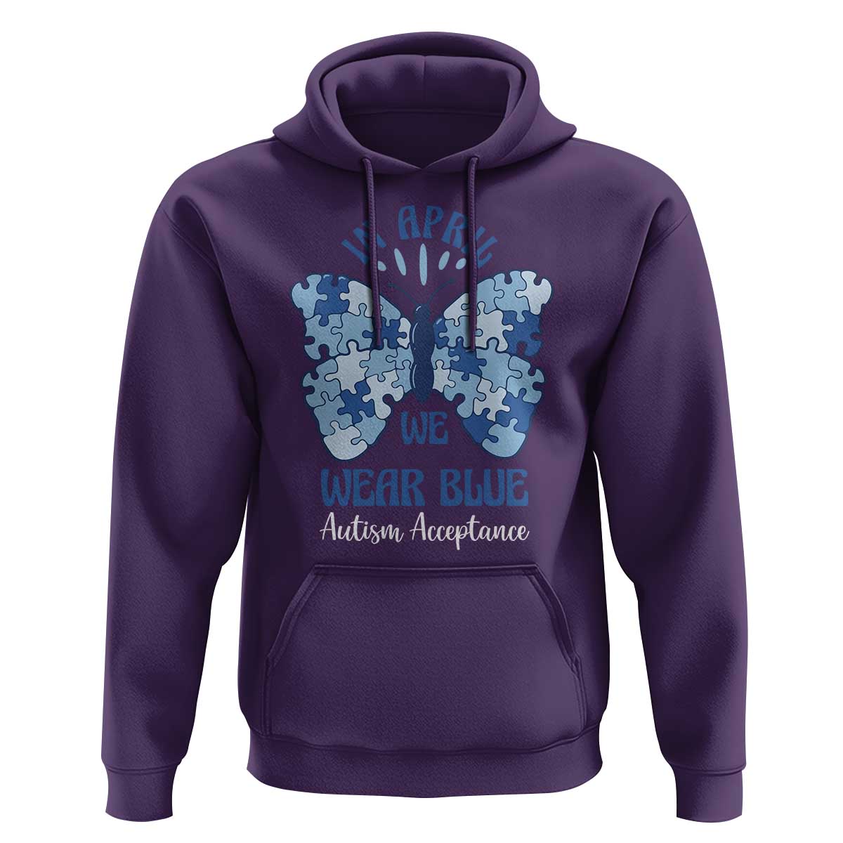 Autism Acceptance Hoodie In April We Wear Blue Special Education Teacher