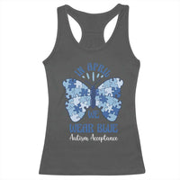 Autism Acceptance Racerback Tank Top In April We Wear Blue Special Education Teacher