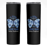 Autism Acceptance Skinny Tumbler In April We Wear Blue Special Education Teacher