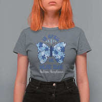 Autism Acceptance T Shirt For Women In April We Wear Blue Special Education Teacher