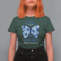 Autism Acceptance T Shirt For Women In April We Wear Blue Special Education Teacher