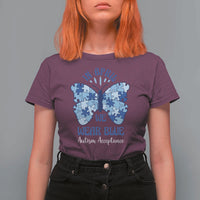 Autism Acceptance T Shirt For Women In April We Wear Blue Special Education Teacher