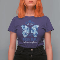 Autism Acceptance T Shirt For Women In April We Wear Blue Special Education Teacher