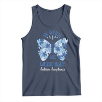 Autism Acceptance Tank Top In April We Wear Blue Special Education Teacher