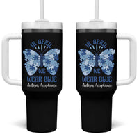 Autism Acceptance Tumbler With Handle In April We Wear Blue Special Education Teacher