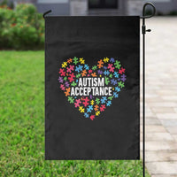 Autism Acceptance Garden Flag Love Heart Puzzle Piece Gift