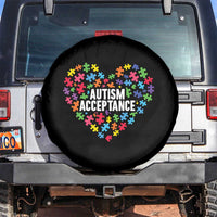 Autism Acceptance Spare Tire Cover Love Heart Puzzle Piece Gift