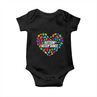 Autism Acceptance Baby Onesie Love Heart Puzzle Piece Gift