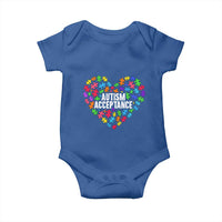Autism Acceptance Baby Onesie Love Heart Puzzle Piece Gift