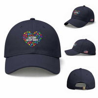 Autism Acceptance Baseball Cap Love Heart Puzzle Piece Gift