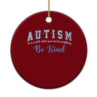 Autism Awareness Ceramic Ornament Neurodivergent Pride Infinity Symbol Support