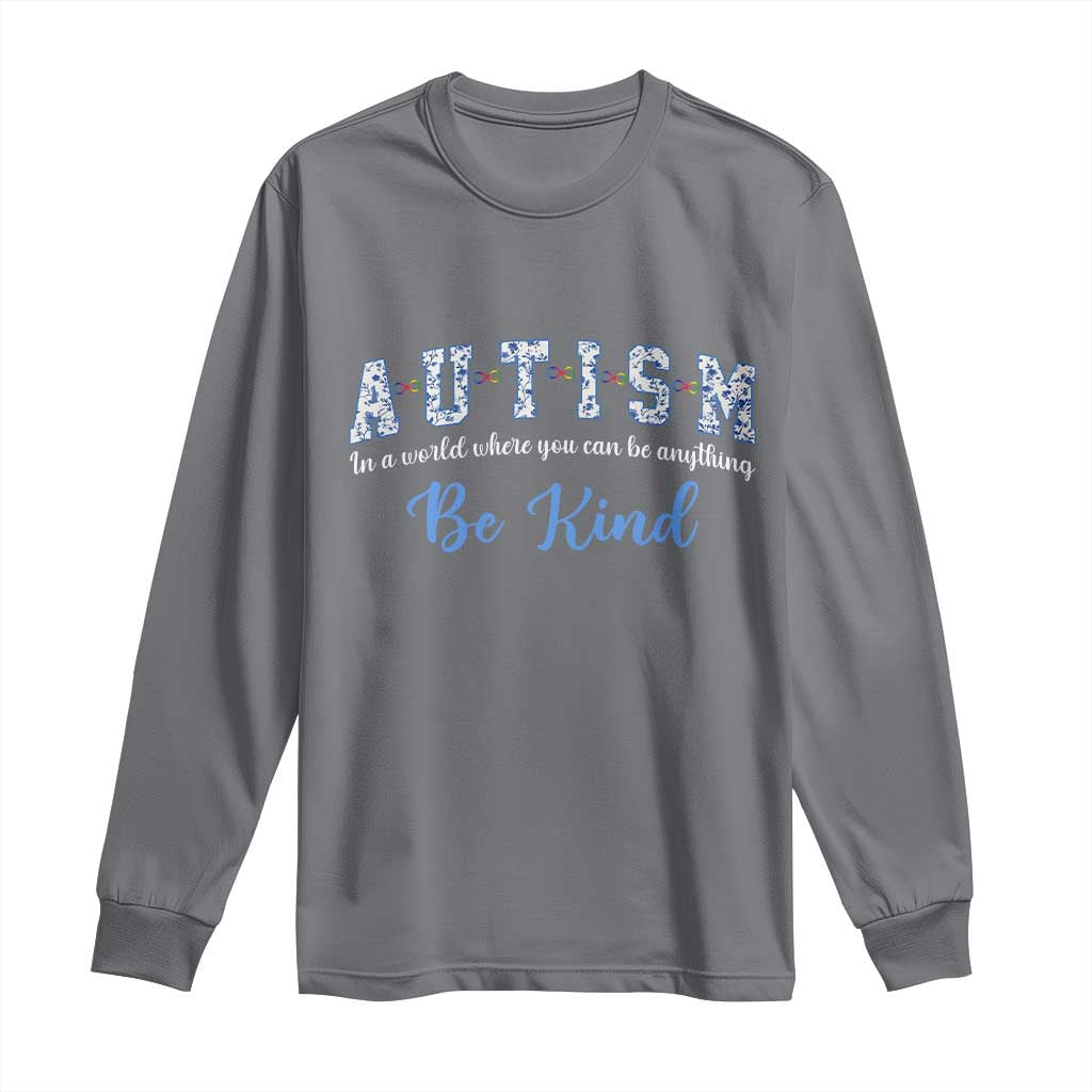 Autism Awareness Long Sleeve Shirt Neurodivergent Pride Infinity Symbol Support