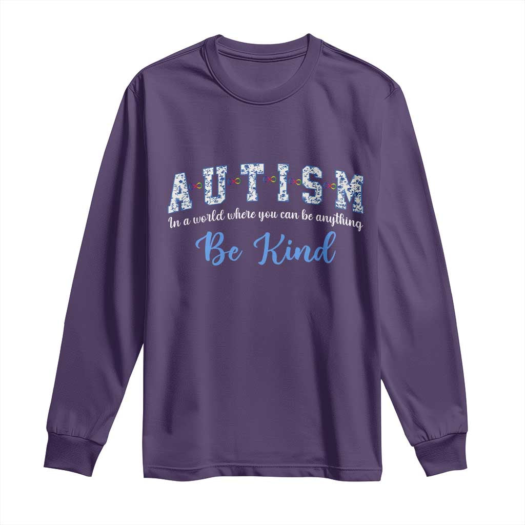 Autism Awareness Long Sleeve Shirt Neurodivergent Pride Infinity Symbol Support