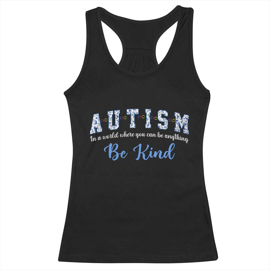 Autism Awareness Racerback Tank Top Neurodivergent Pride Infinity Symbol Support