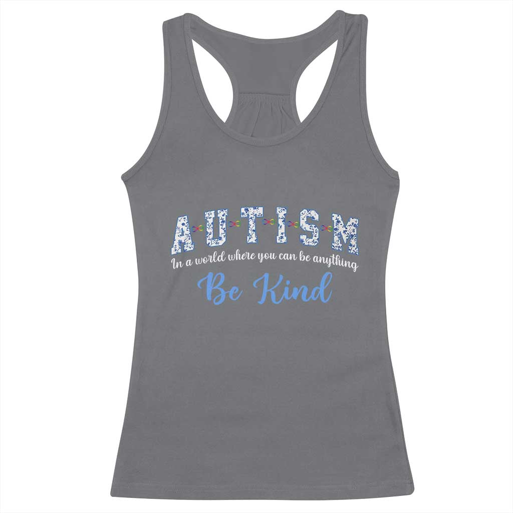 Autism Awareness Racerback Tank Top Neurodivergent Pride Infinity Symbol Support