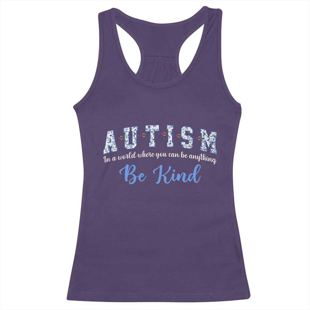 Autism Awareness Racerback Tank Top Neurodivergent Pride Infinity Symbol Support