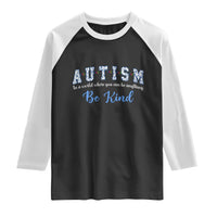 Autism Awareness Raglan Shirt Neurodivergent Pride Infinity Symbol Support