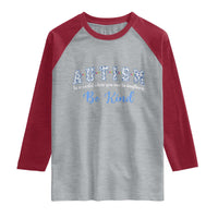 Autism Awareness Raglan Shirt Neurodivergent Pride Infinity Symbol Support