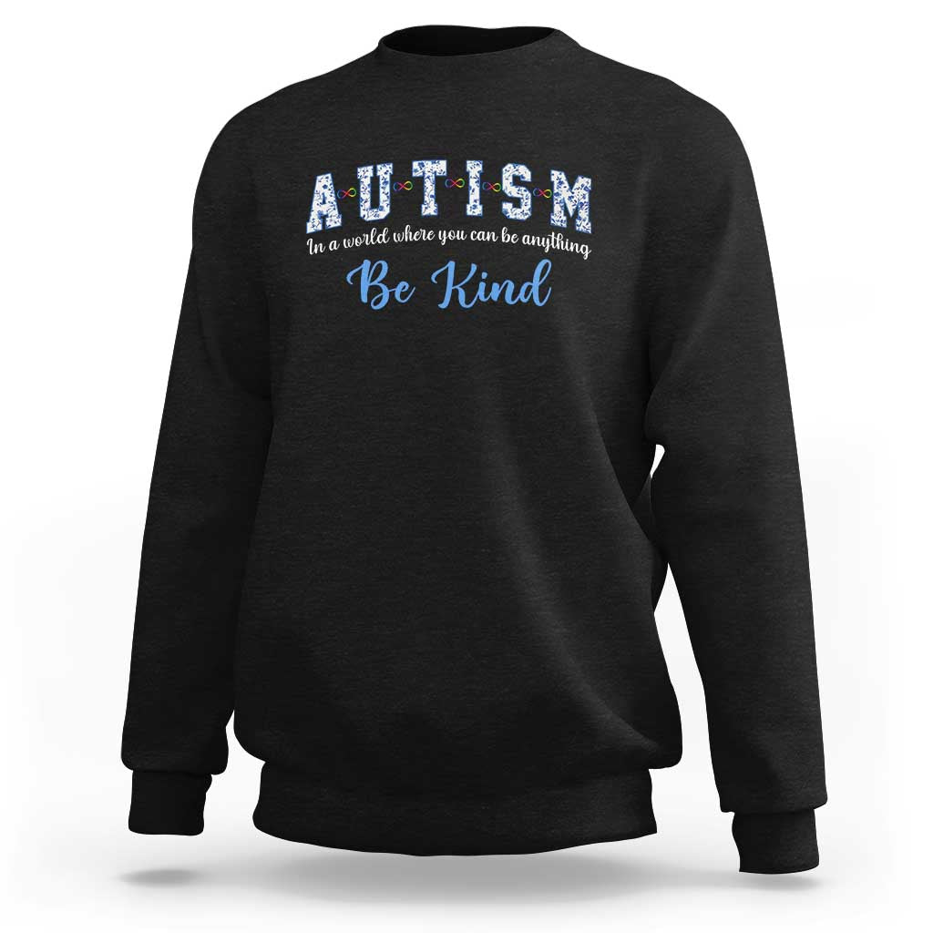 Autism Awareness Sweatshirt Neurodivergent Pride Infinity Symbol Support