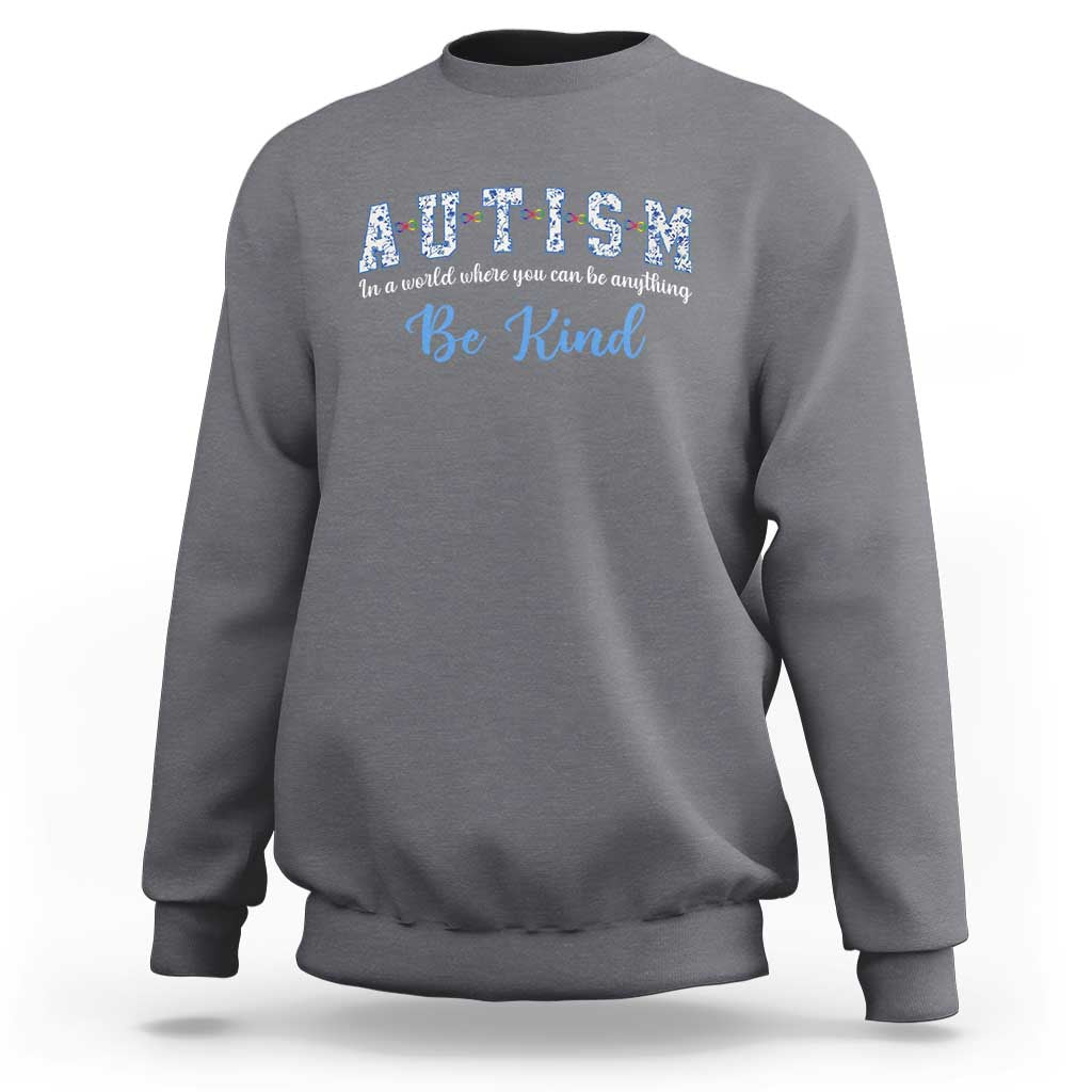 Autism Awareness Sweatshirt Neurodivergent Pride Infinity Symbol Support