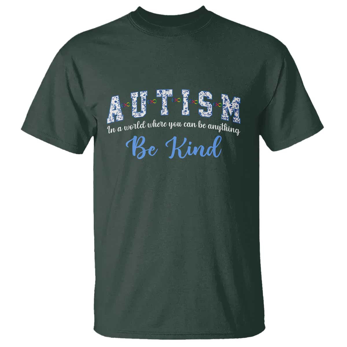 Autism Awareness T Shirt Neurodivergent Pride Infinity Symbol Support