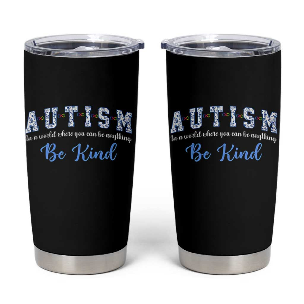 Autism Awareness Tumbler Cup Neurodivergent Pride Infinity Symbol Support
