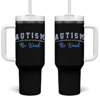 Autism Awareness Tumbler With Handle Neurodivergent Pride Infinity Symbol Support