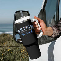 Autism Awareness Tumbler With Handle Neurodivergent Pride Infinity Symbol Support