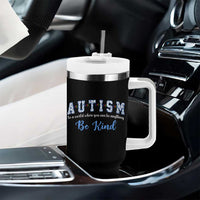 Autism Awareness Tumbler With Handle Neurodivergent Pride Infinity Symbol Support