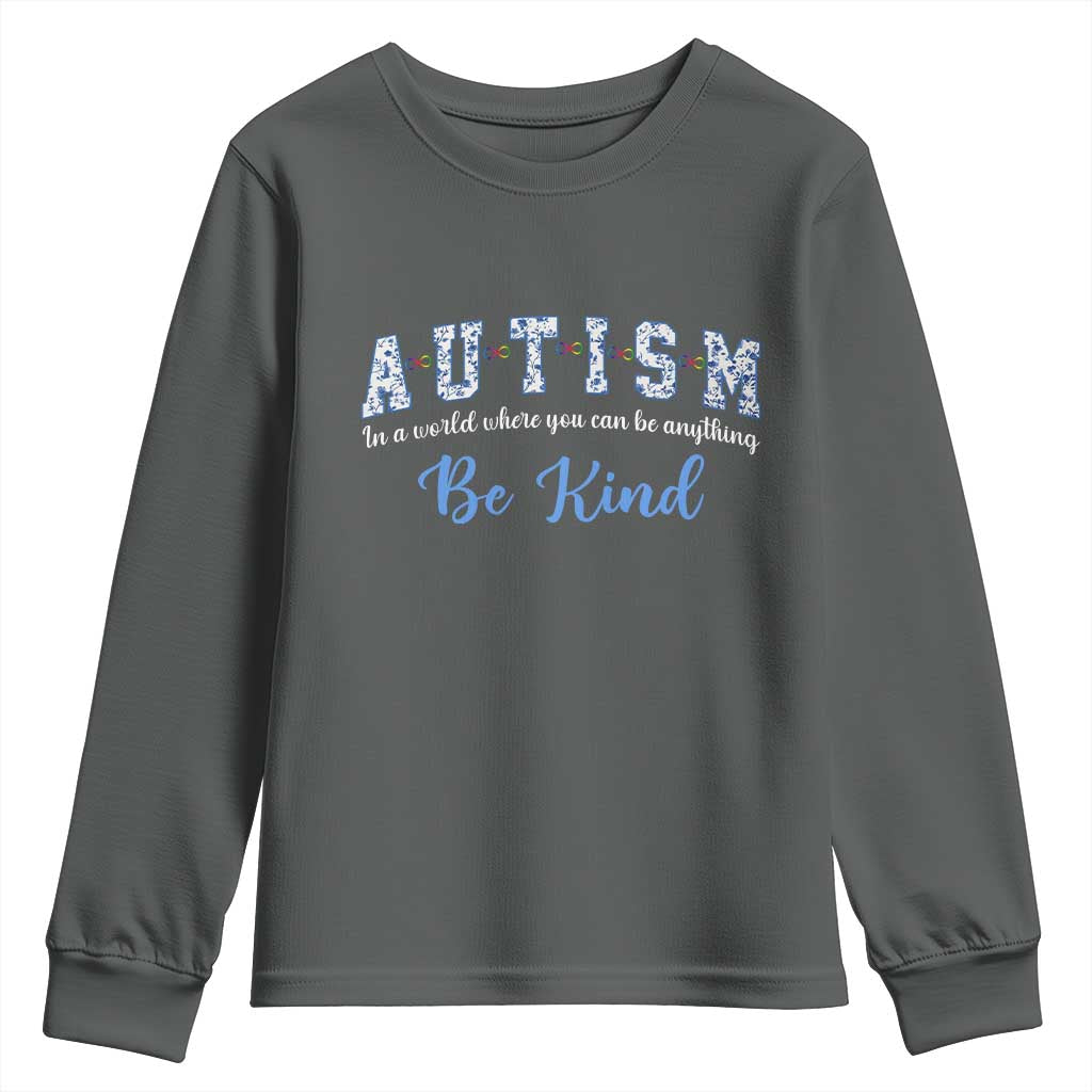 Autism Awareness Youth Sweatshirt Neurodivergent Pride Infinity Symbol Support